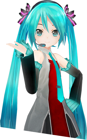 A picture of the Domino's Miku